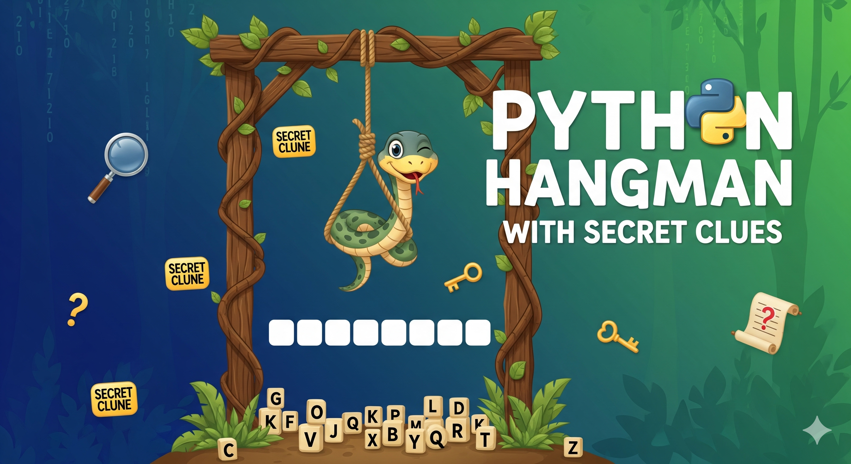 Two-Player Hangman Game (with Secret Clues)